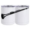 10 oz. White Stainless Steel Short Tumbler Thumbnail