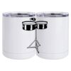10 oz. White Stainless Steel Short Tumbler Thumbnail