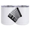 10 oz. White Stainless Steel Short Tumbler Thumbnail