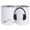 10 oz. White Stainless Steel Short Tumbler Thumbnail