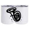 10 oz. White Stainless Steel Short Tumbler Thumbnail