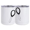 10 oz. White Stainless Steel Short Tumbler Thumbnail