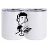 10 oz. White Stainless Steel Short Tumbler Thumbnail