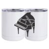 10 oz. White Stainless Steel Short Tumbler Thumbnail