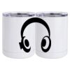 10 oz. White Stainless Steel Short Tumbler Thumbnail