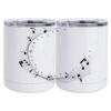 10 oz. White Stainless Steel Short Tumbler Thumbnail