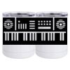10 oz. White Stainless Steel Short Tumbler Thumbnail