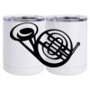 10 oz. White Stainless Steel Short Tumbler Thumbnail