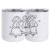 10 oz. White Stainless Steel Short Tumbler Thumbnail