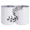 10 oz. White Stainless Steel Short Tumbler Thumbnail