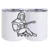 10 oz. White Stainless Steel Short Tumbler Thumbnail