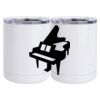 10 oz. White Stainless Steel Short Tumbler Thumbnail