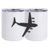 10 oz. White Stainless Steel Short Tumbler Thumbnail