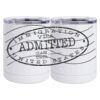 10 oz. White Stainless Steel Short Tumbler Thumbnail