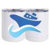 10 oz. White Stainless Steel Short Tumbler Thumbnail