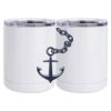 10 oz. White Stainless Steel Short Tumbler Thumbnail