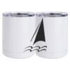 10 oz. White Stainless Steel Short Tumbler Thumbnail