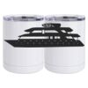 10 oz. White Stainless Steel Short Tumbler Thumbnail