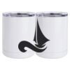 10 oz. White Stainless Steel Short Tumbler Thumbnail