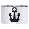 10 oz. White Stainless Steel Short Tumbler Thumbnail