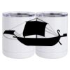 10 oz. White Stainless Steel Short Tumbler Thumbnail