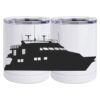 10 oz. White Stainless Steel Short Tumbler Thumbnail