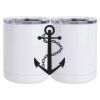 10 oz. White Stainless Steel Short Tumbler Thumbnail