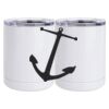 10 oz. White Stainless Steel Short Tumbler Thumbnail