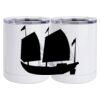 10 oz. White Stainless Steel Short Tumbler Thumbnail