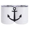 10 oz. White Stainless Steel Short Tumbler Thumbnail