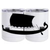 10 oz. White Stainless Steel Short Tumbler Thumbnail