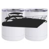 10 oz. White Stainless Steel Short Tumbler Thumbnail