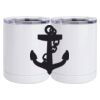 10 oz. White Stainless Steel Short Tumbler Thumbnail