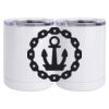 10 oz. White Stainless Steel Short Tumbler Thumbnail