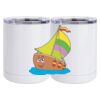 10 oz. White Stainless Steel Short Tumbler Thumbnail
