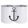 10 oz. White Stainless Steel Short Tumbler Thumbnail