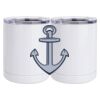 10 oz. White Stainless Steel Short Tumbler Thumbnail
