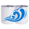10 oz. White Stainless Steel Short Tumbler Thumbnail