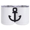 10 oz. White Stainless Steel Short Tumbler Thumbnail