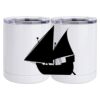 10 oz. White Stainless Steel Short Tumbler Thumbnail