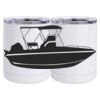 10 oz. White Stainless Steel Short Tumbler Thumbnail