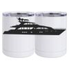 10 oz. White Stainless Steel Short Tumbler Thumbnail