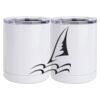 10 oz. White Stainless Steel Short Tumbler Thumbnail