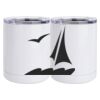 10 oz. White Stainless Steel Short Tumbler Thumbnail
