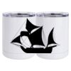 10 oz. White Stainless Steel Short Tumbler Thumbnail