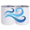 10 oz. White Stainless Steel Short Tumbler Thumbnail