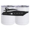 10 oz. White Stainless Steel Short Tumbler Thumbnail