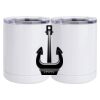 10 oz. White Stainless Steel Short Tumbler Thumbnail