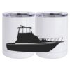 10 oz. White Stainless Steel Short Tumbler Thumbnail