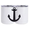 10 oz. White Stainless Steel Short Tumbler Thumbnail